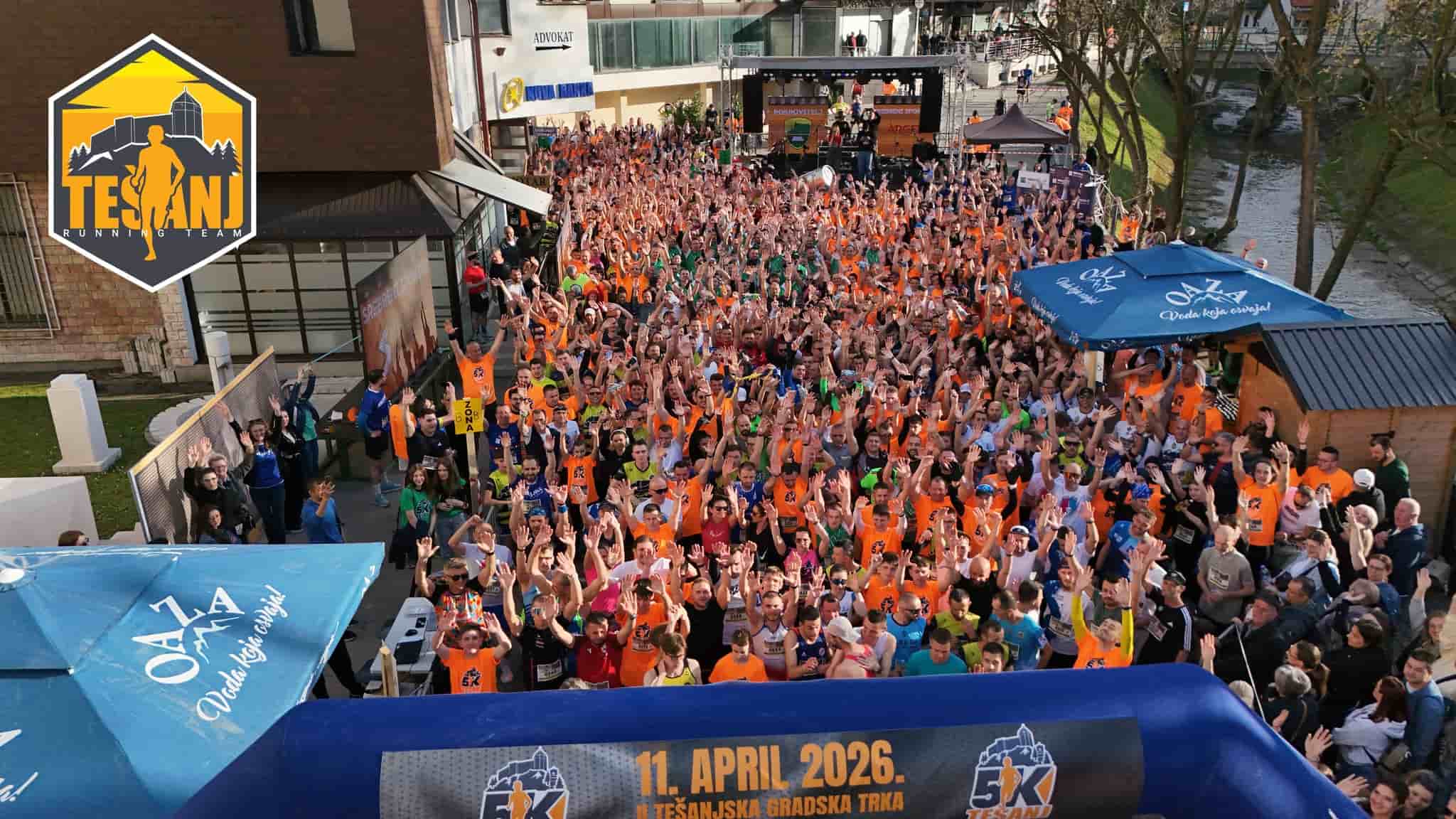 Održana 2. Gradska utrka – Tešanj 5k: Učestvovalo 900 trkača