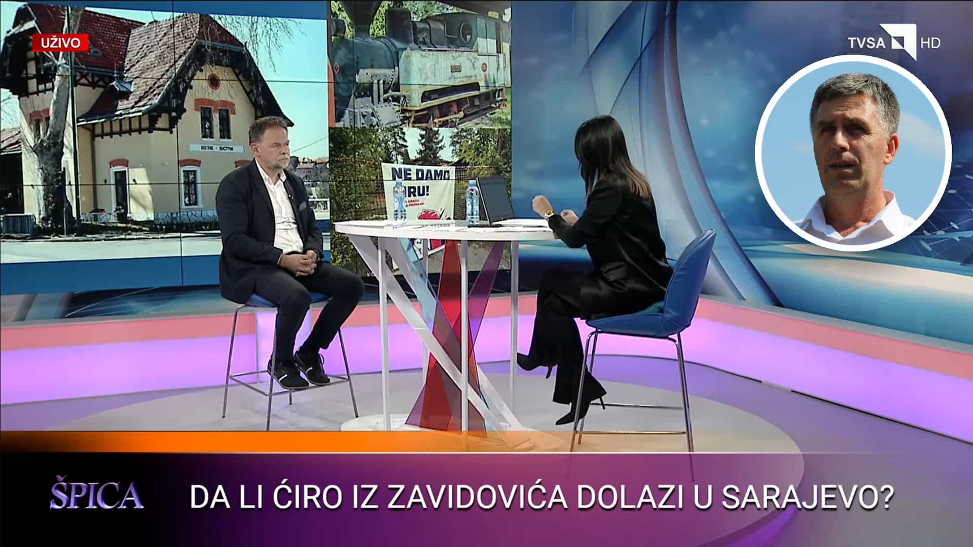 Pomoćnik Gradonačelnice Sarajeva i Gradonačelnik Zavidovića gostovali na TVSA povodom prodaje parne lokomotive