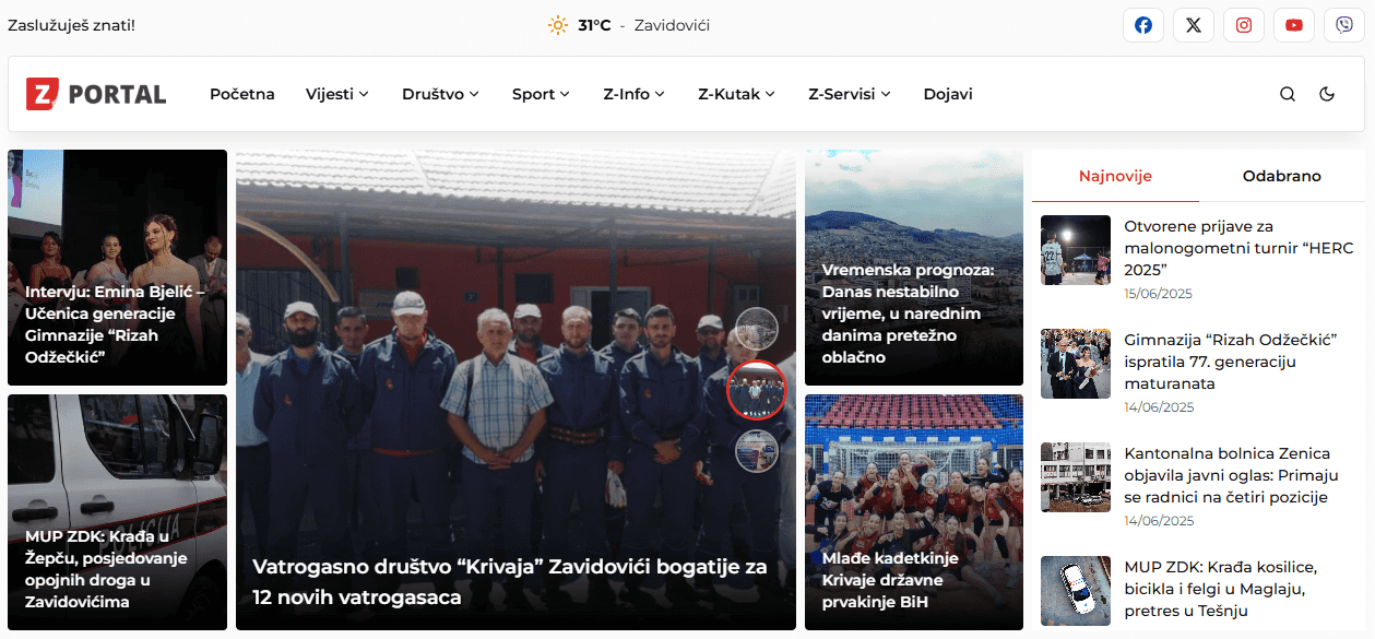 Z Portal u novom izdanju: Novi dizajn web stranice