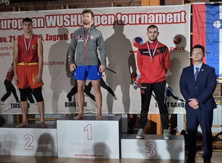 Berin Ljakić trećeplasirani na European Wushu Open Tournamentu u Zagrebu