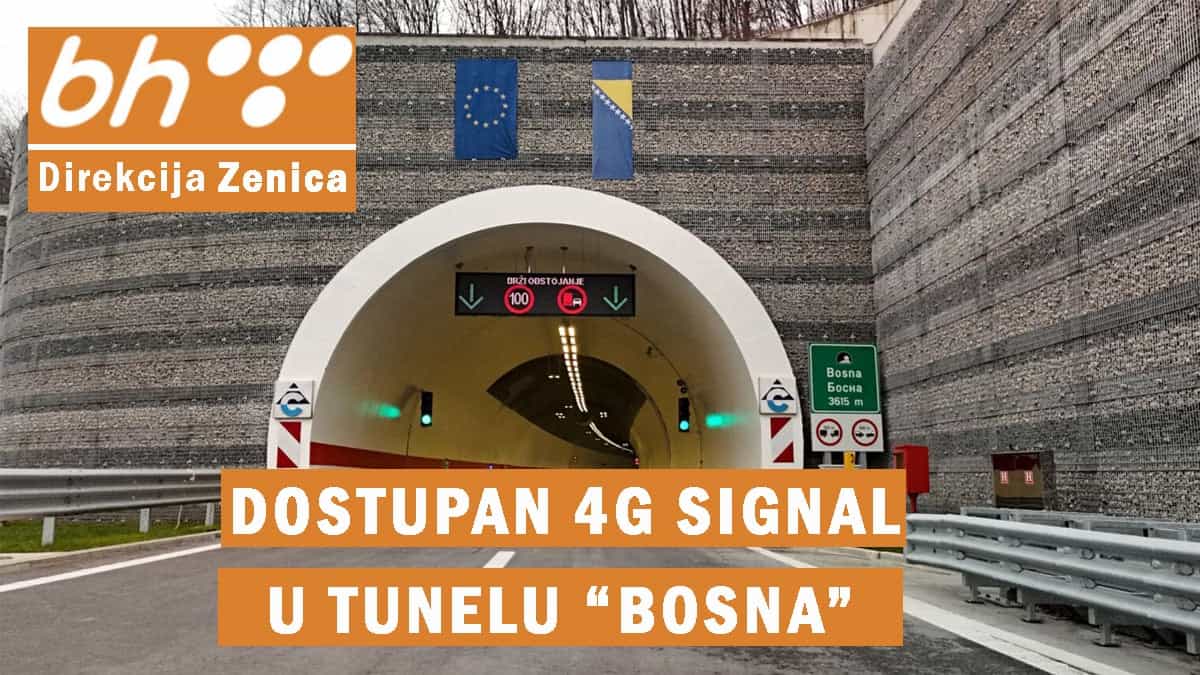 Signal BH Telecoma u tunelu Bosna