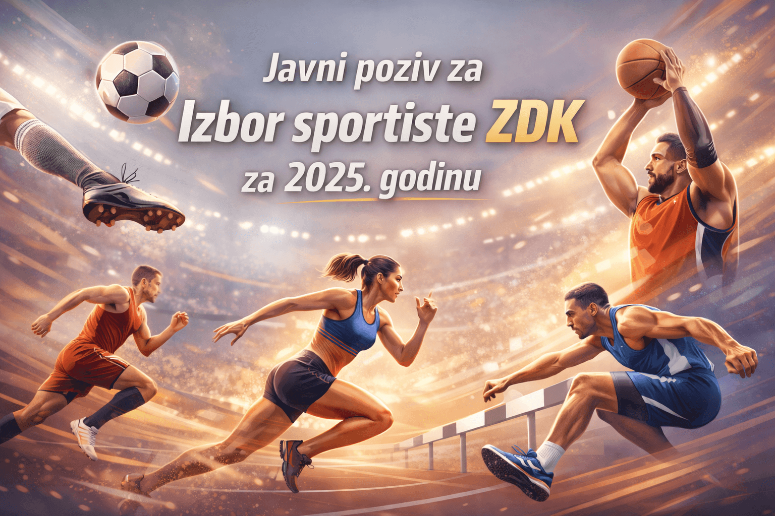 Objavljen javni poziv za dostavu prijedloga za najbolje sportiste ZDK za 2025. godinu