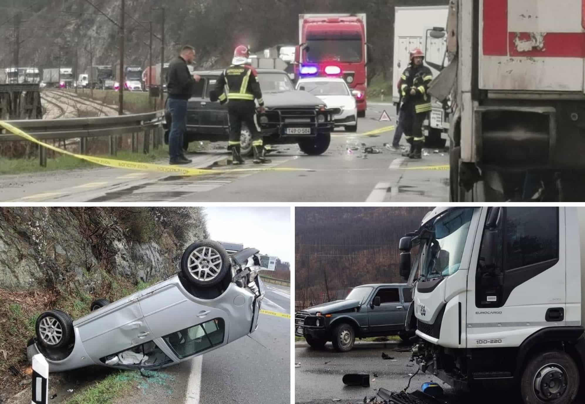 Nezgoda na magistralnom putu M-17 u Žepču, saobraćaj obustavljen