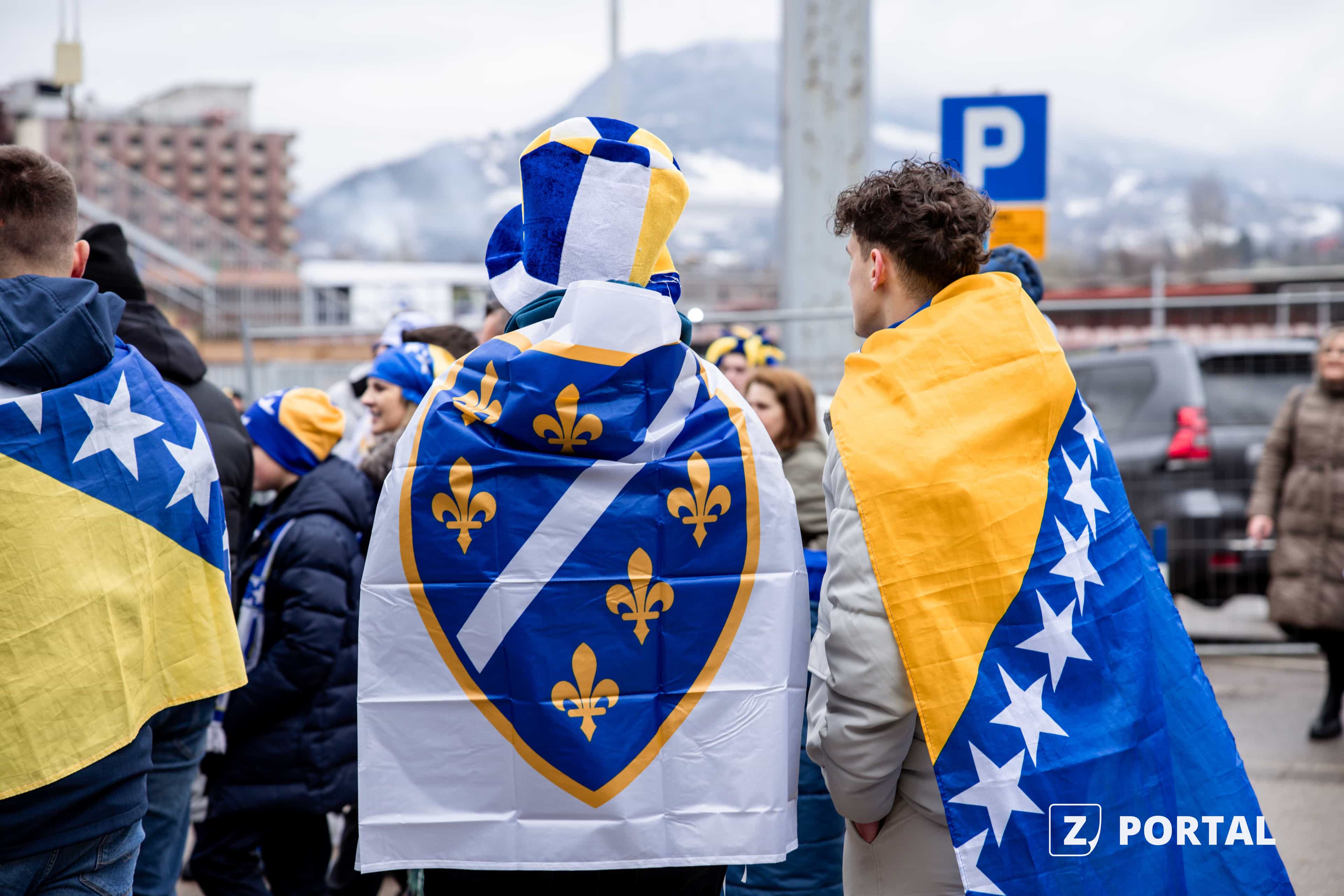 Zenica preplavljena navijačima reprezentacije BiH: Sve je u znaku večerašnje utakmice