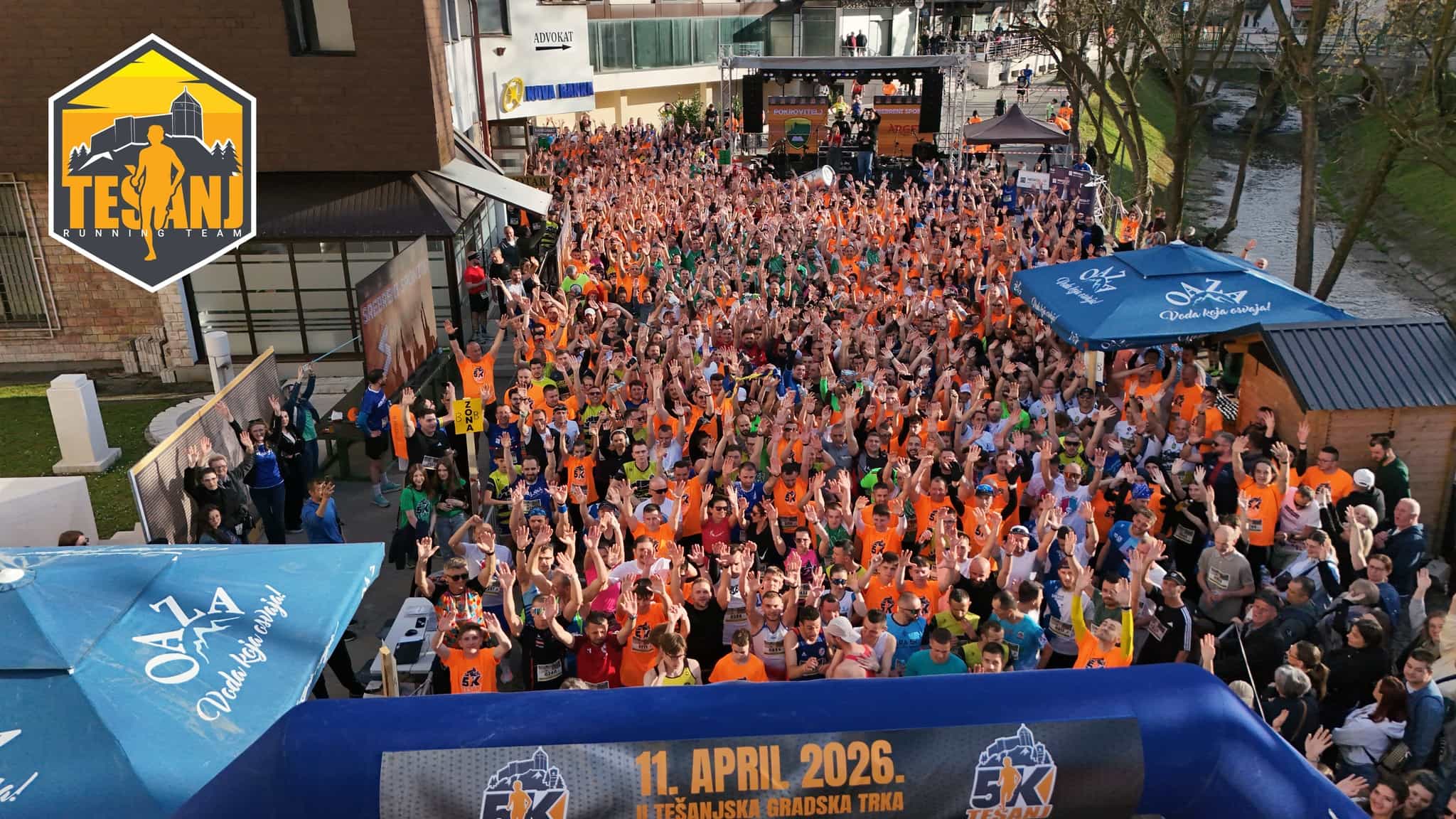 Održana 2. Gradska utrka – Tešanj 5k: Učestvovalo 900 trkača