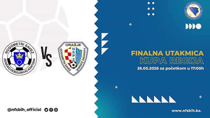 UŽIVO: Finale Kupa regija – NS ZDK vs NS PŽ Orašje