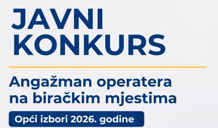 CIK BiH raspisao konkurs za angažman operatera na biračkim mjestima