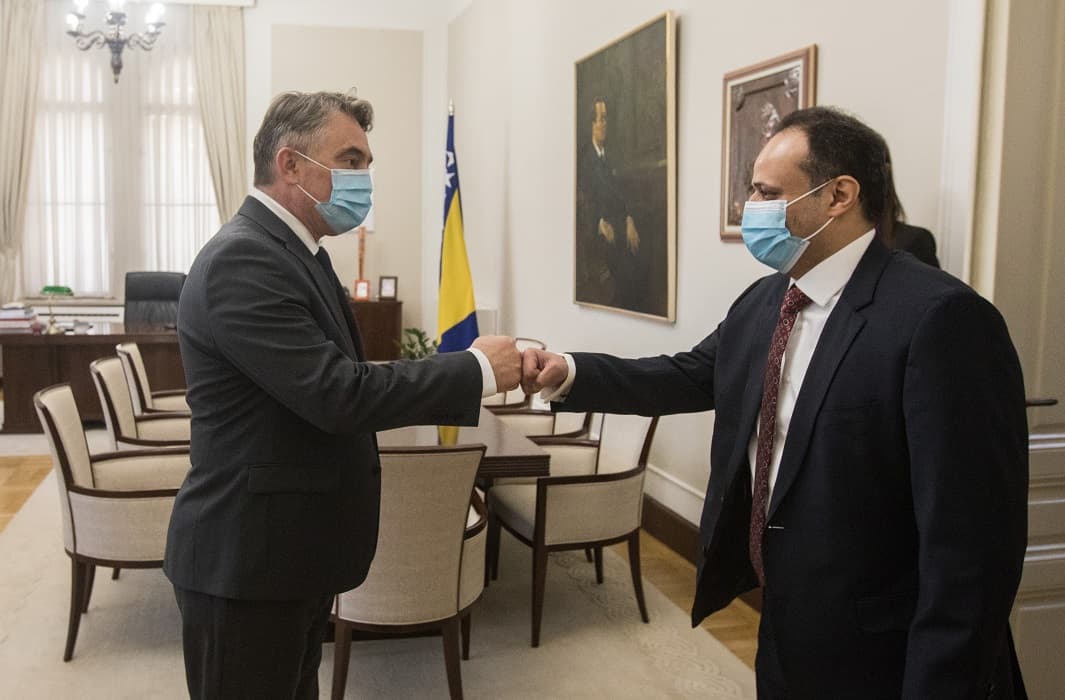Željko Komšić primio u posjetu novog ambasadora Saudijske Arabije u BiH