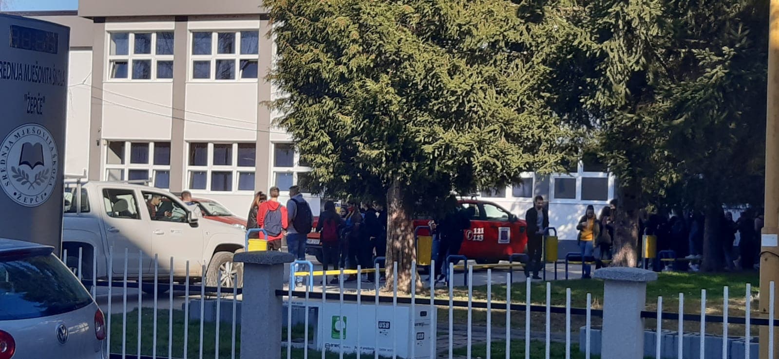 Požar u školi u Žepču