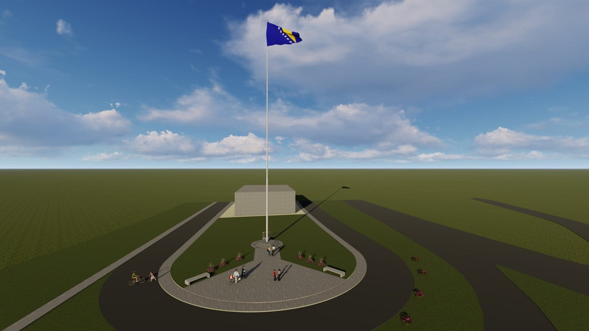 Na ulazu u Maglaj gradit će se veliki jarbol sa zastavom Bosne i Hercegovine