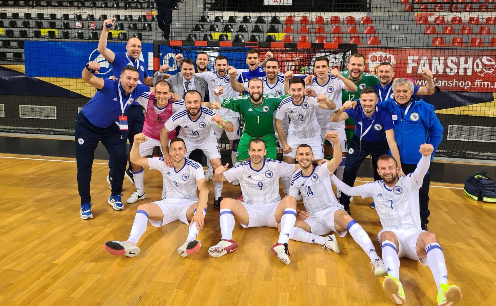 Pet od pet: Futsal reprezentacija BiH u posljednjim sekundama savladala Sjevernu Makedoniju