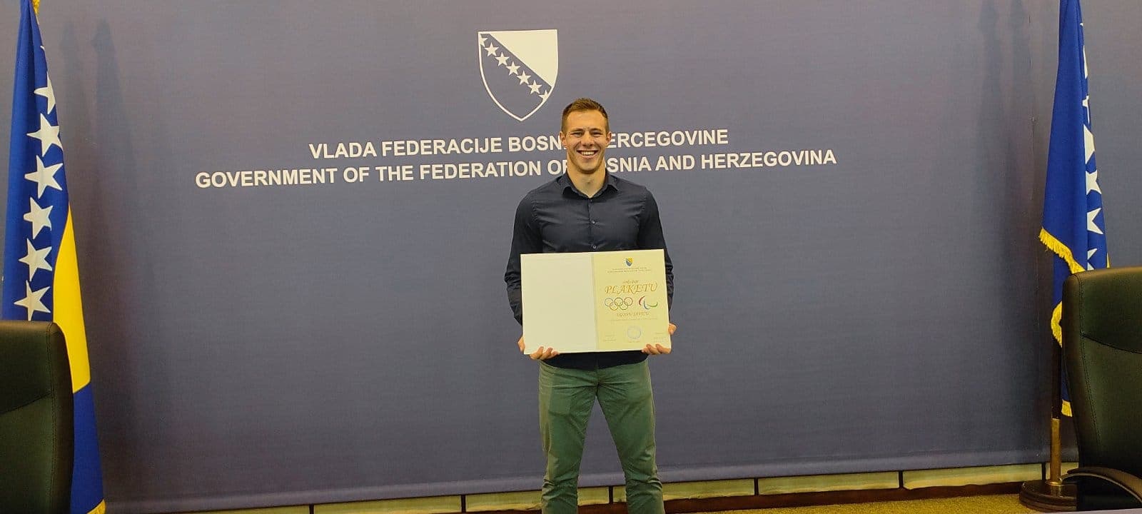 Zavidovićanin Egon Savić dobio plaketu Vlade FBiH za ostvarene sportske rezultate