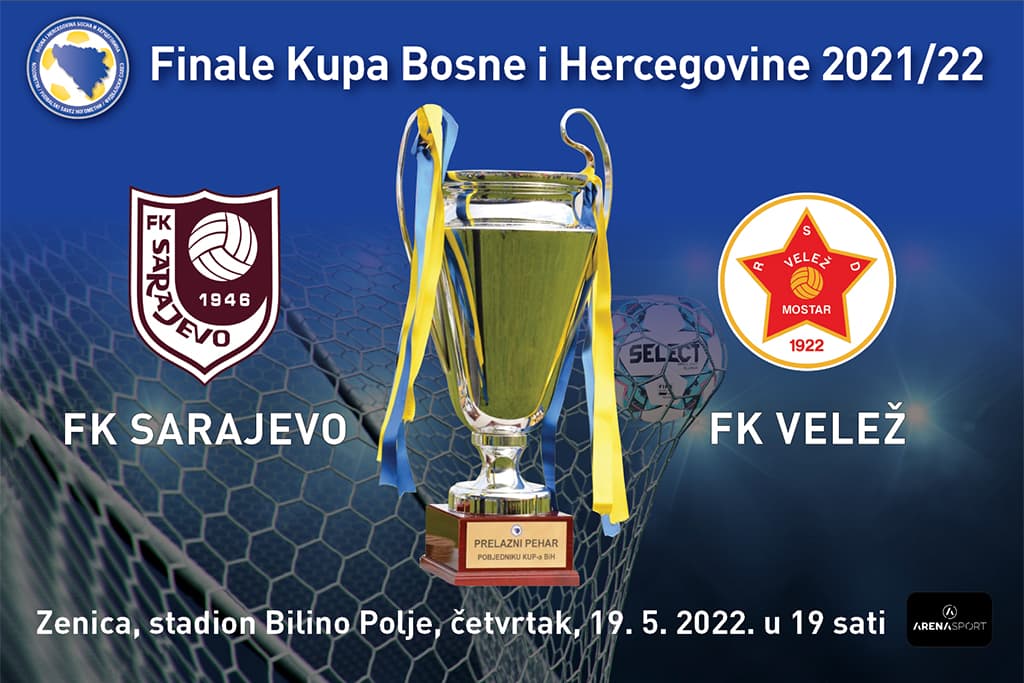 Danas finale Kupa BiH u fudbalu: Okršaj Sarajeva i Veleža