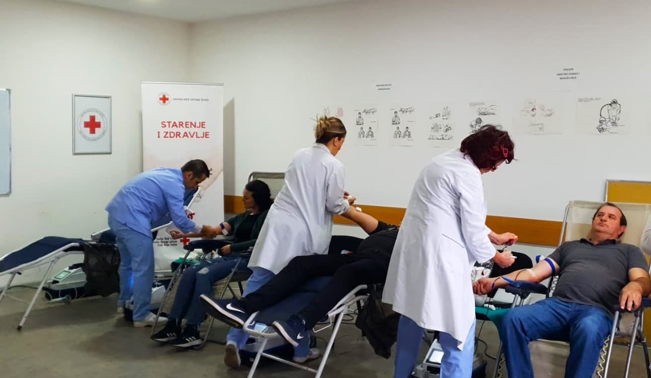 Žepče: 60 osoba se odazvalo na akciju dobrovoljnog darivanja krvi