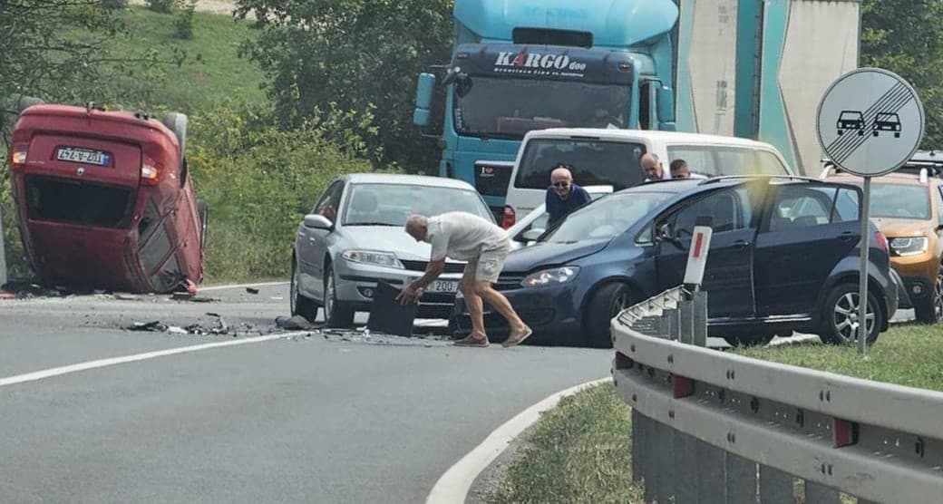 Saobraćajna nezgoda na magistralnom putu kod Brankovića, formirane kolone