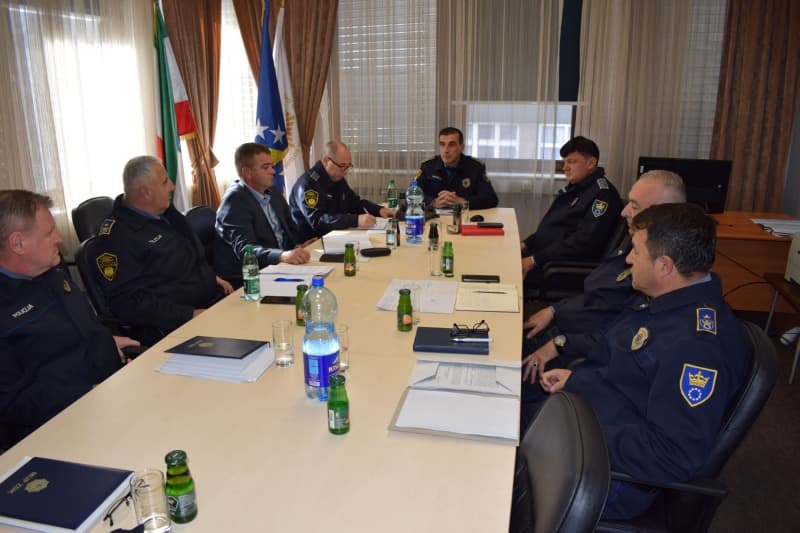 Sastanak policijskog komesara Uprave policije MUP-a ZDK s načelnicima policijskih uprava