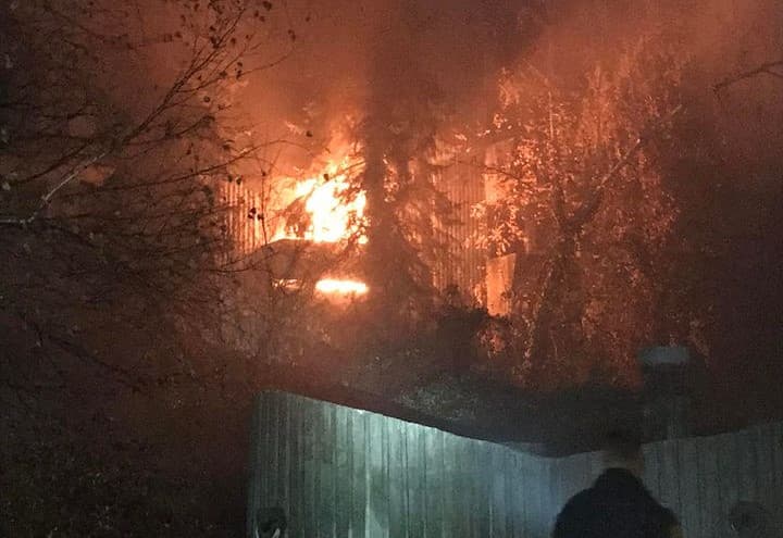 Požar na bivšem hotelu Kristal