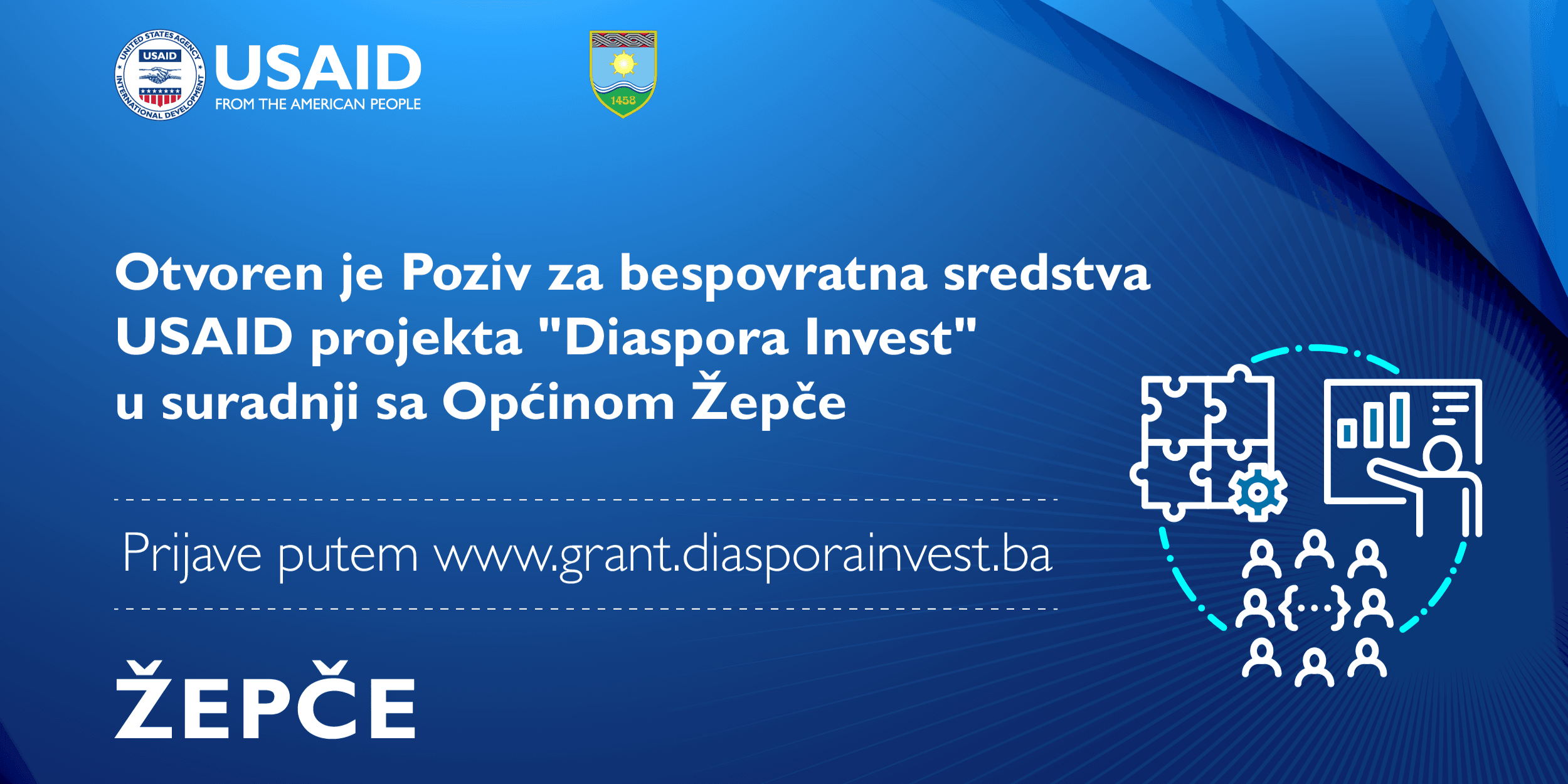Javni poziv za bespovratna sredstva USAID projekta Diaspora Invest u saradnji sa Općinom Žepče