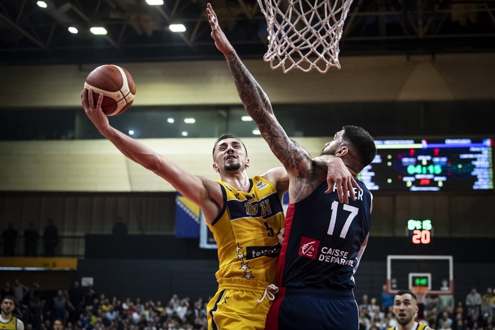 Košarkaši BiH poraženi u Mejdanu od Francuske