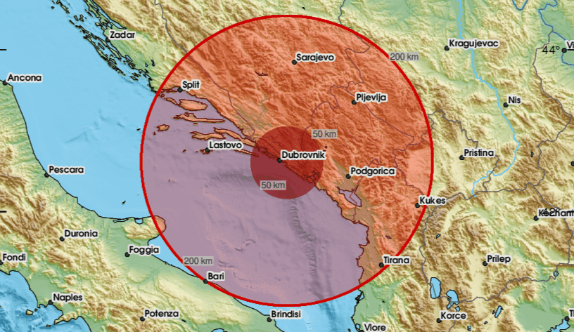 Zemljotres s epicentrom u Crnoj Gori se osjetio i u Bosni i Hercegovini