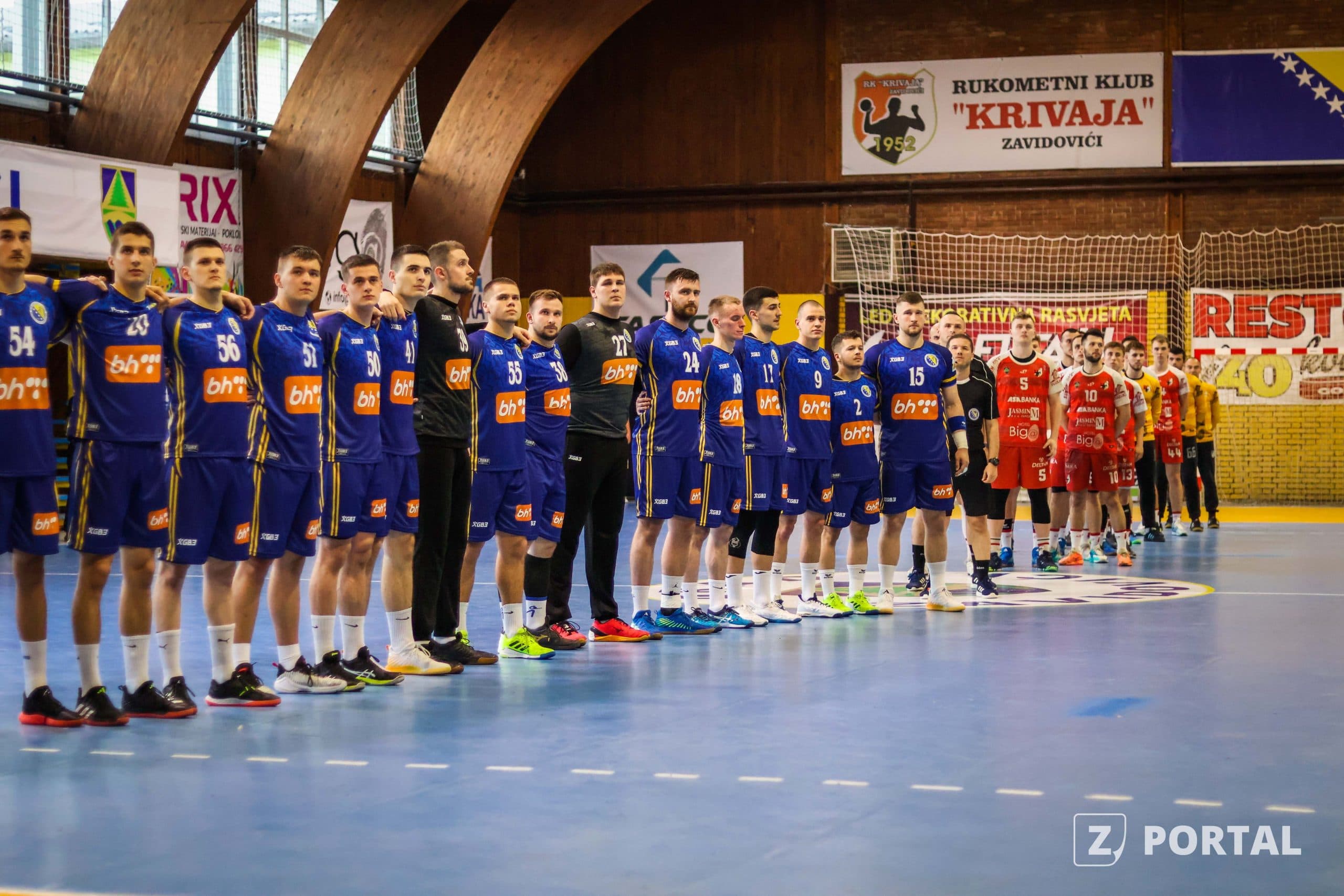 U prepunoj dvorani u Zavidovićima odigran meč reprezentacije BiH i Krivaje