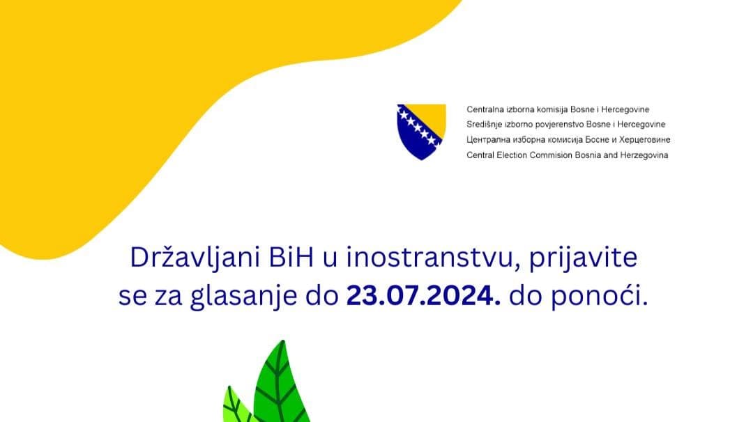 Sutra zadnji dan za prijave za glasanje iz inostranstva na Lokalnim izborima 2024