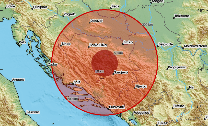 Zabilježen zemljotres u BiH, epicentar nedaleko od Žepča
