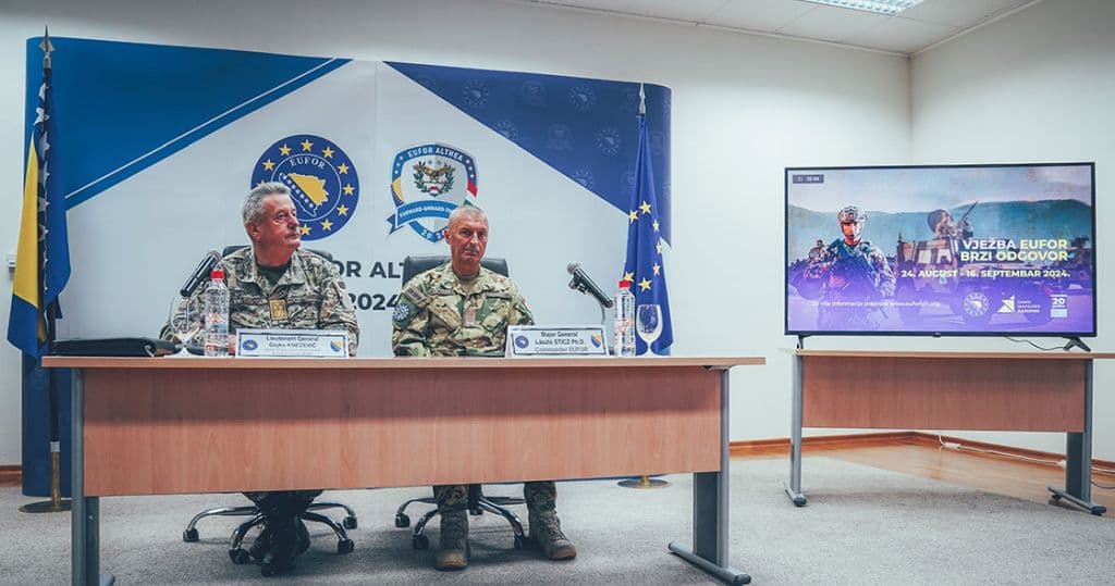 EUFOR najavio godišnju vježbu “Brzi odgovor”