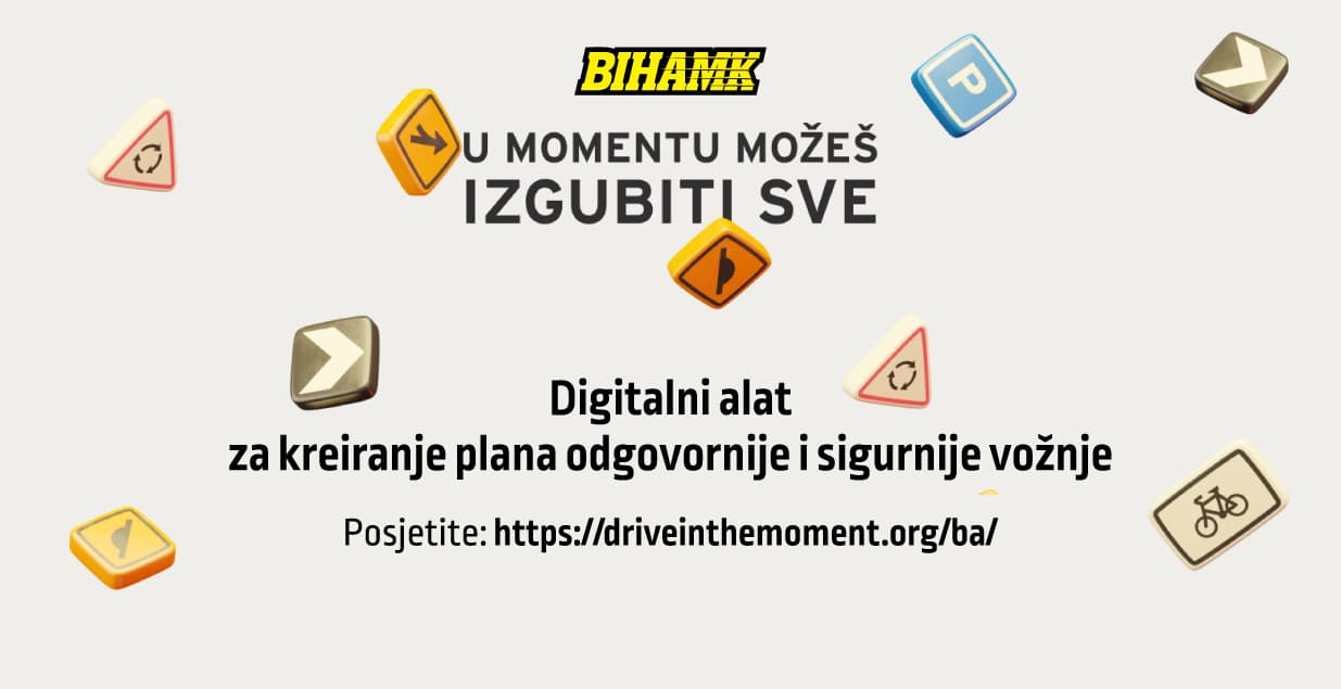 BIHAMK pokrenuo projekat u cilju smanjenja upotrebe mobitela tokom vožnje: U momentu možeš izgubiti sve