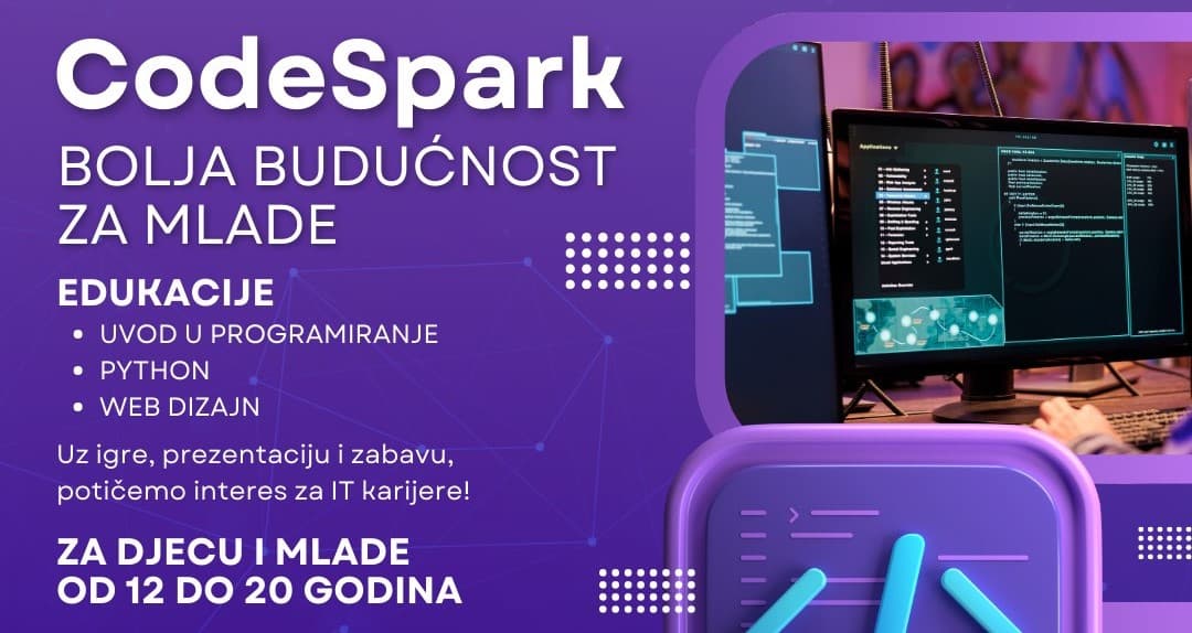 Prijavite se na IT edukacije “CodeSpark: Bolja budućnost za mlade”