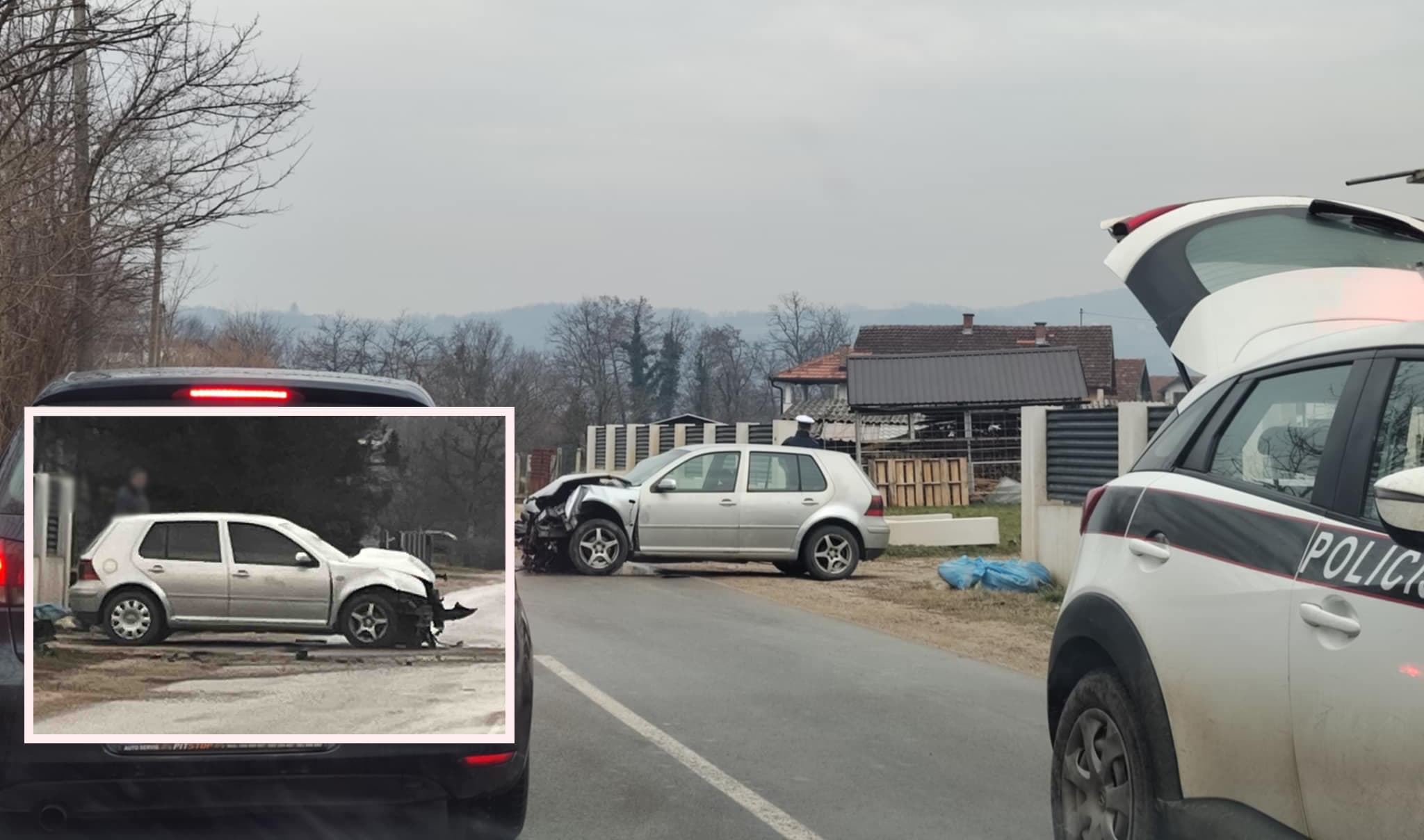 Saobraćajna nezgoda na regionalnom putu u Zavidovićima