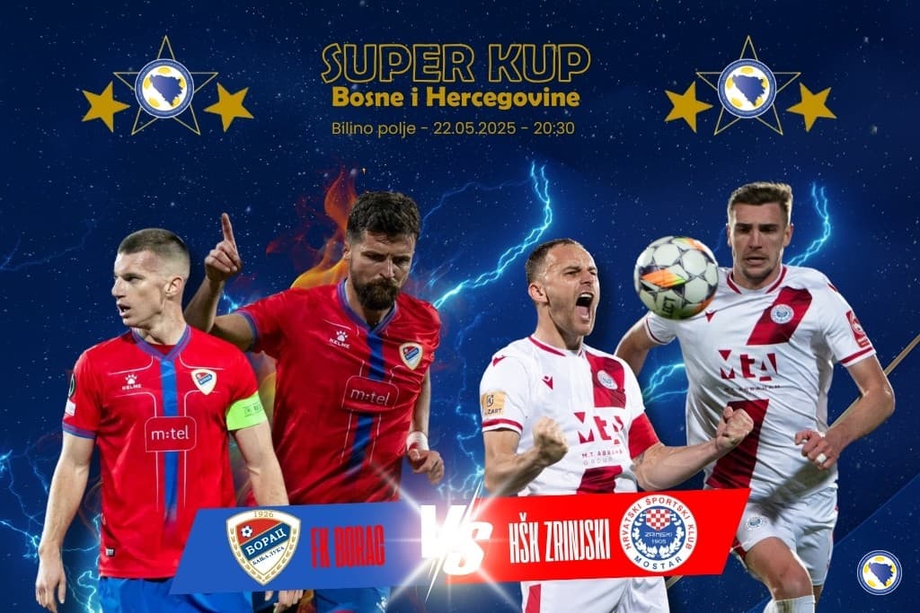 Večeras u Zenici utakmica Superkupa BiH