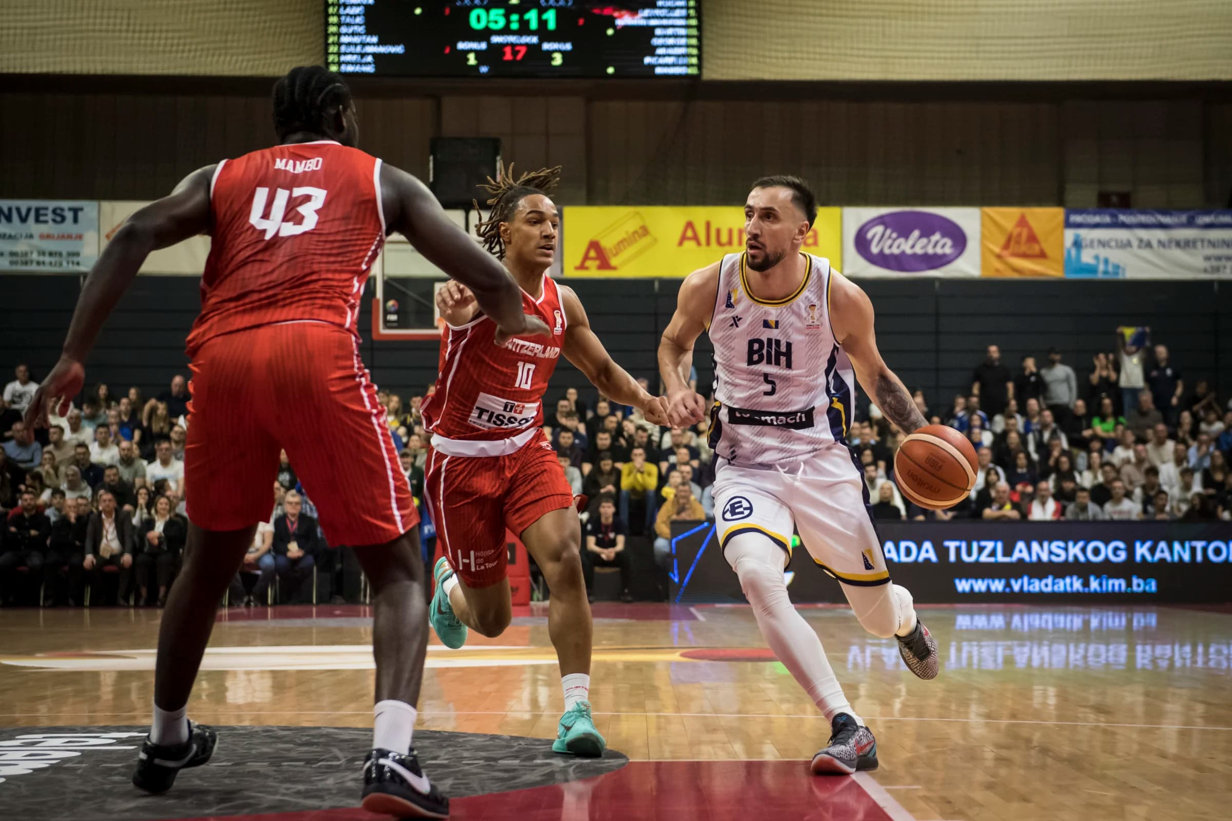 Košarkaši BiH večeras ponovo protiv Švicarske