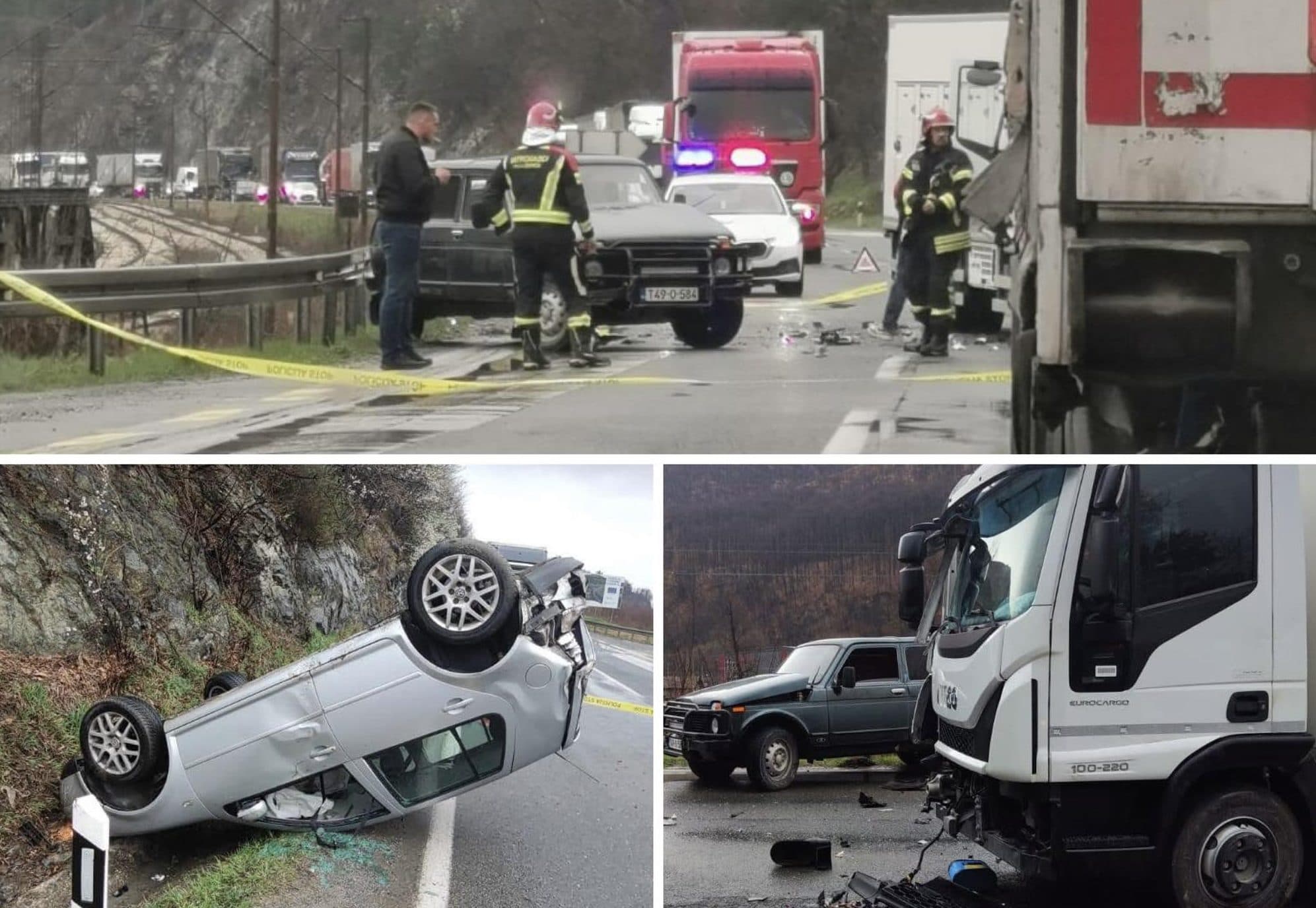 Nezgoda na magistralnom putu M-17 u Žepču, saobraćaj obustavljen