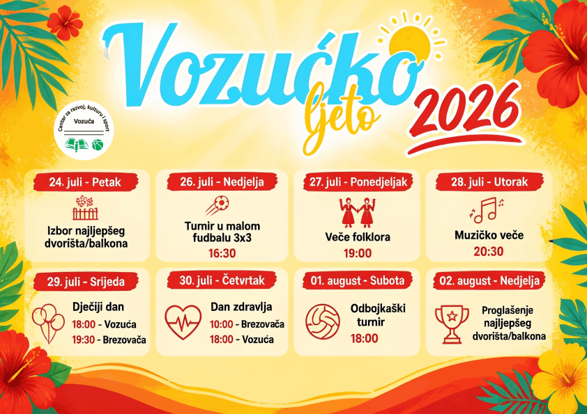 Počelo Vozućko ljeto: Brojni sadržaji iz kulture, zabave i sporta