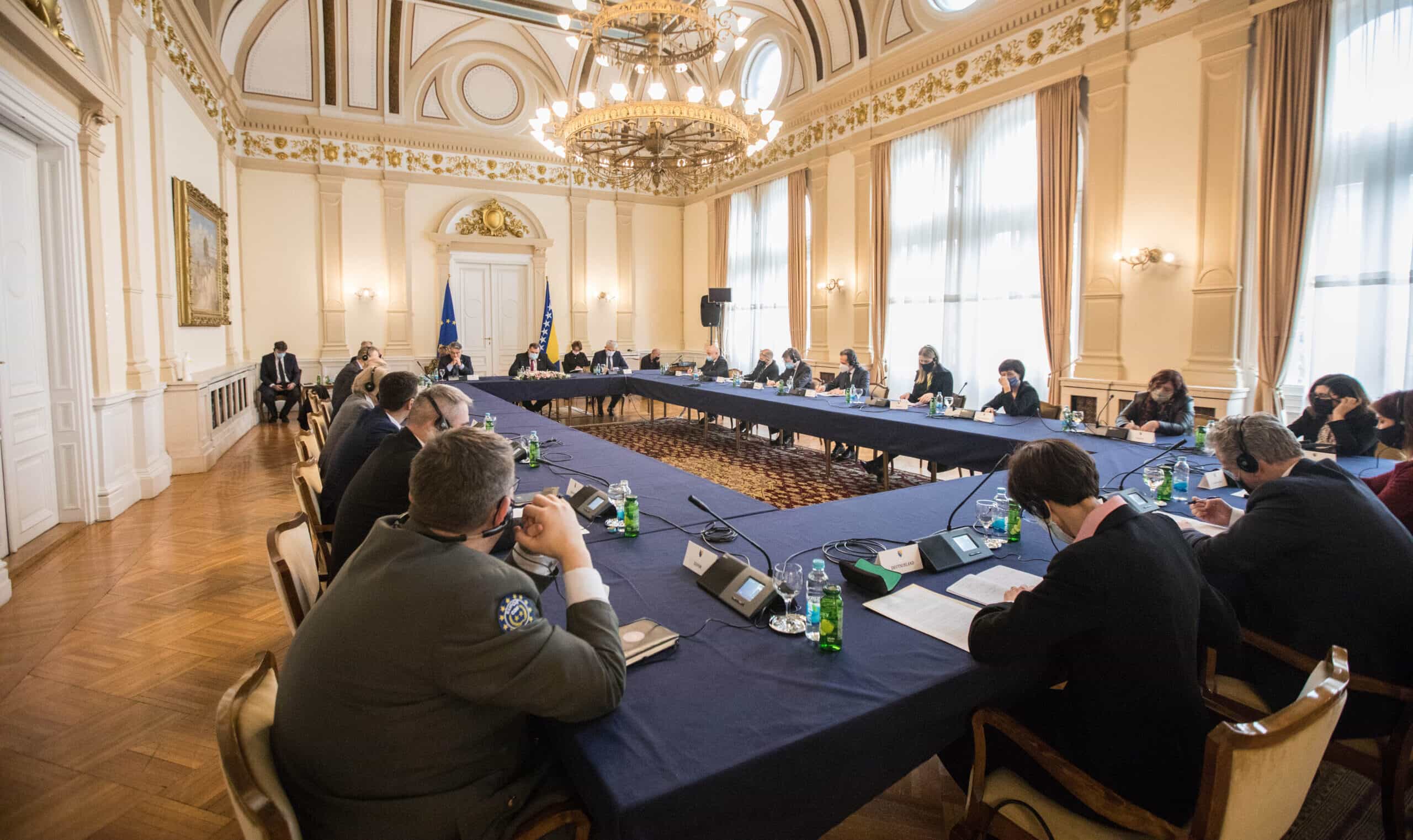 Članovi Predsjedništva BiH primili ambasadore članica EU