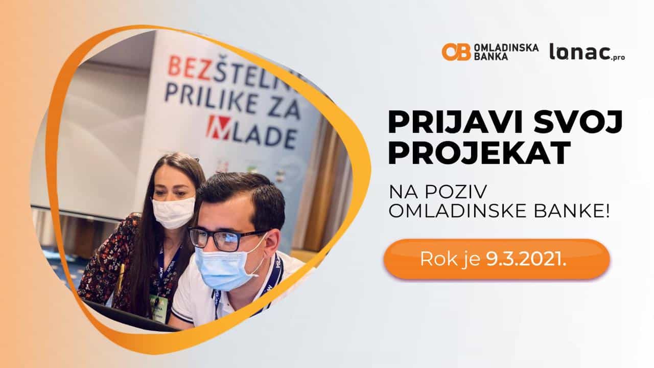 Omladinska banka raspisala poziv za društveno-korisne projekte
