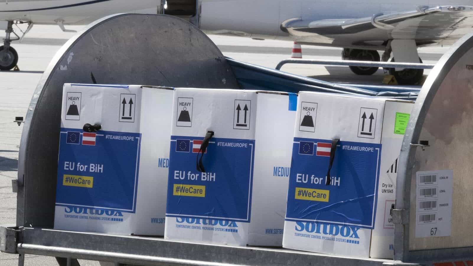 U Bosnu i Hercegovinu stiglo 12.870 doza vakcina Pfizer iz Evropske unije
