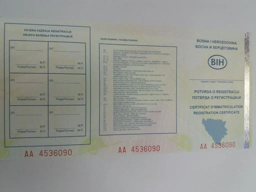 Počela isporuka obrazaca za registraciju motornih vozila