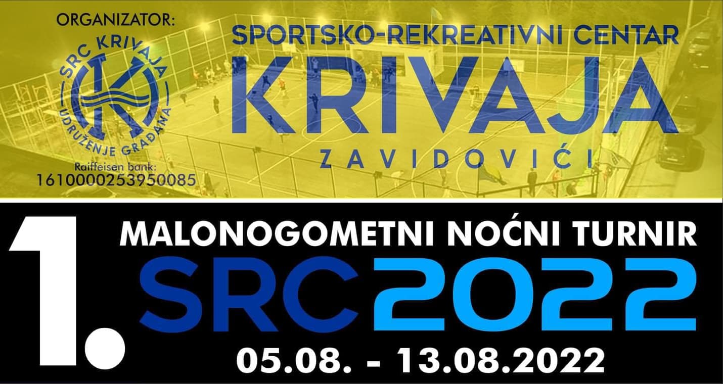 U petak počinje malonogometni turnir “SRC Krivaja 2022”, prijave do srijede