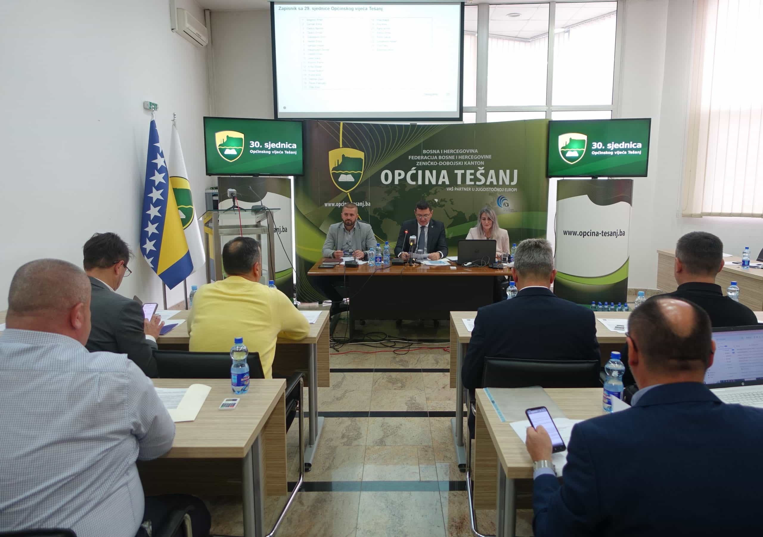 Održana 30. sjednica Općinskog vijeća Tešanj
