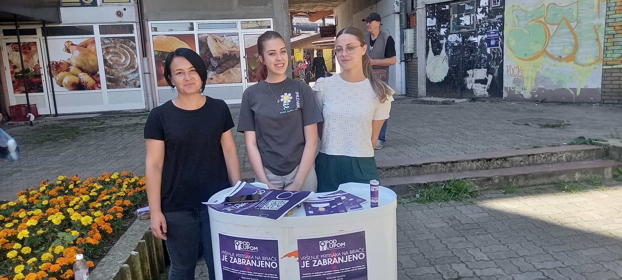 ALD Zavidovići i “Pod lupom” organizovali uličnu akciju i upozorili na pritiske na birače