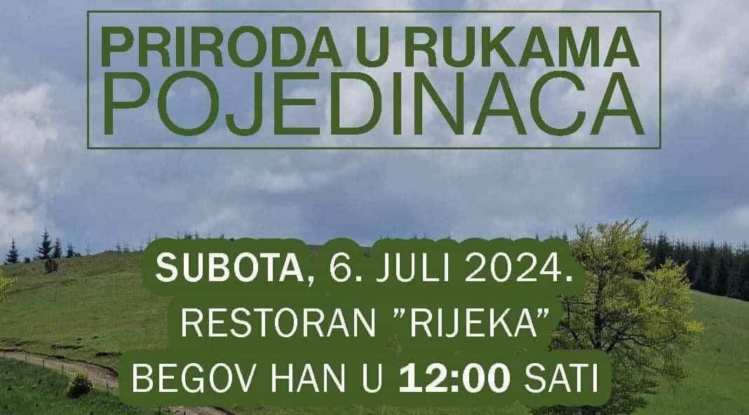 U subotu nova tribina “Priroda u rukama pojedinaca”