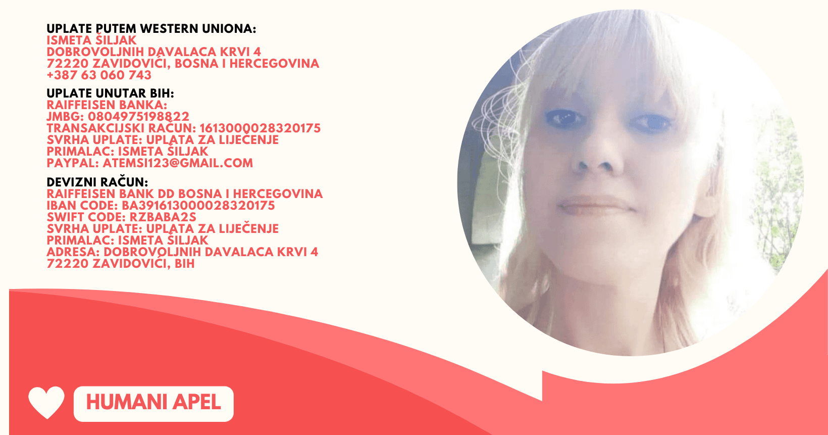 Ismeta iz Zavidovića treba pomoć dobrih ljudi u borbi protiv karcinoma